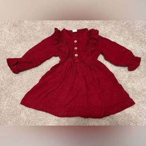 ⭐️ 5/$25⭐️ Charming Red Ruffled Dress 12M